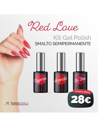 Kit color Gel Polish Red Love